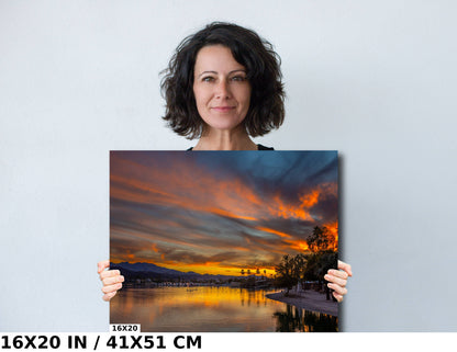 Golden Sunset Symphony: Lake Havasu Photography Wall Art