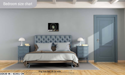 Arizona State Fair Ferris Wheel Night: Neon Carnival Photography Wall Art