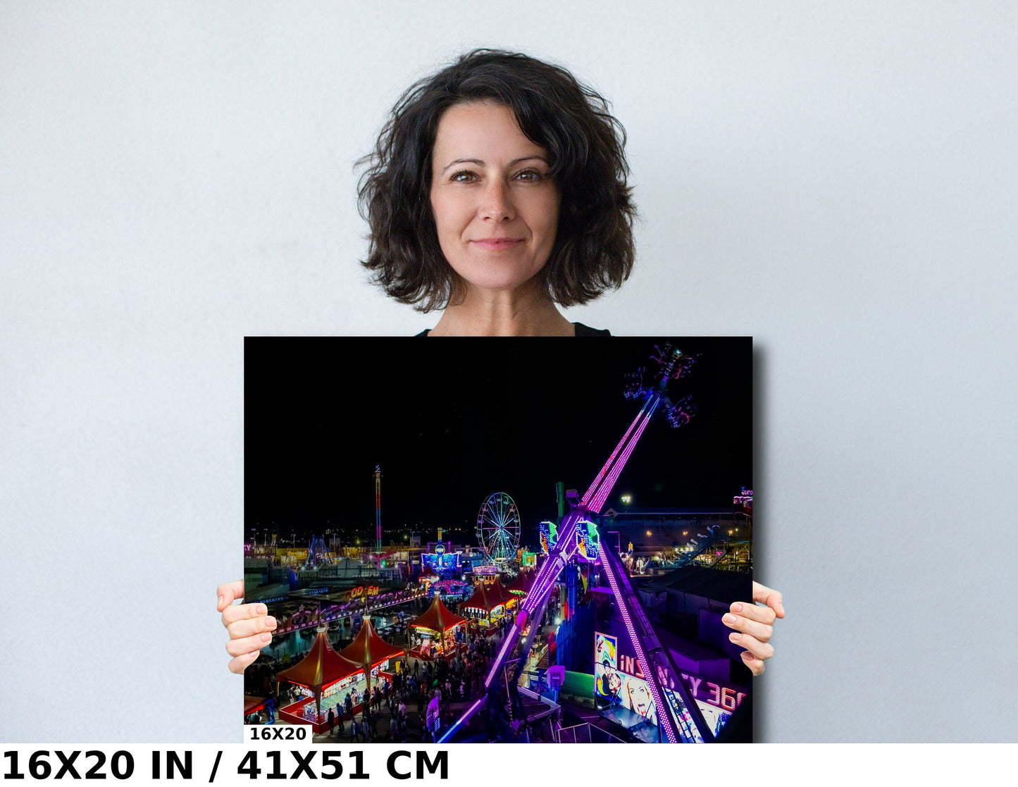 Arizona State Fair at Night Phoenix Photography Wall Art