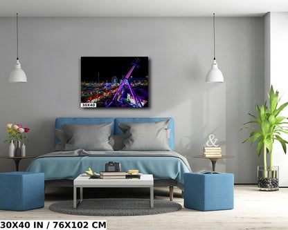 Arizona State Fair at Night Phoenix Photography Wall Art