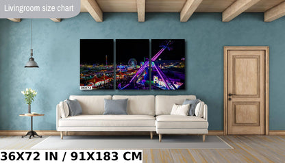 Arizona State Fair at Night Phoenix Photography Wall Art