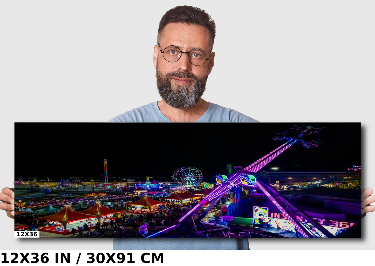 Arizona State Fair at Night Phoenix Photography Wall Art