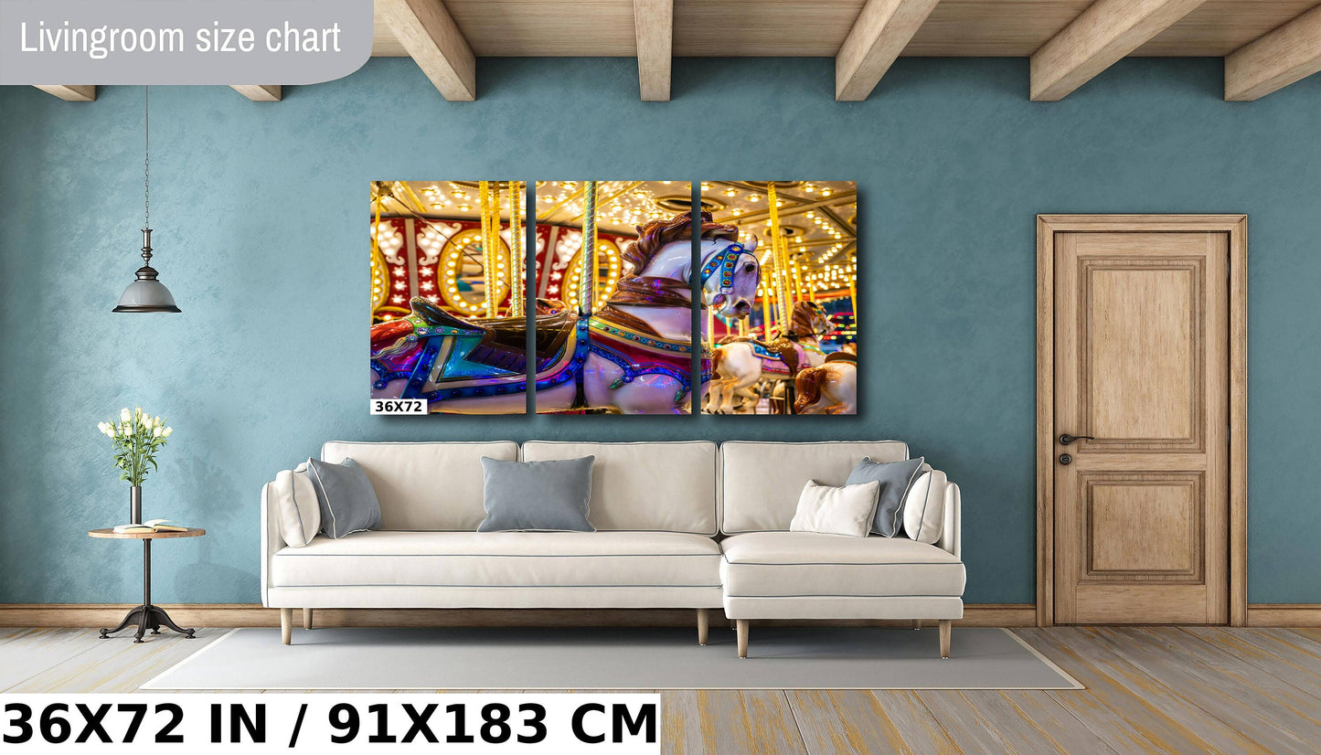 Carousel Whirls Delights: Arizona State Fair Amusement Rides Photography Wall Art