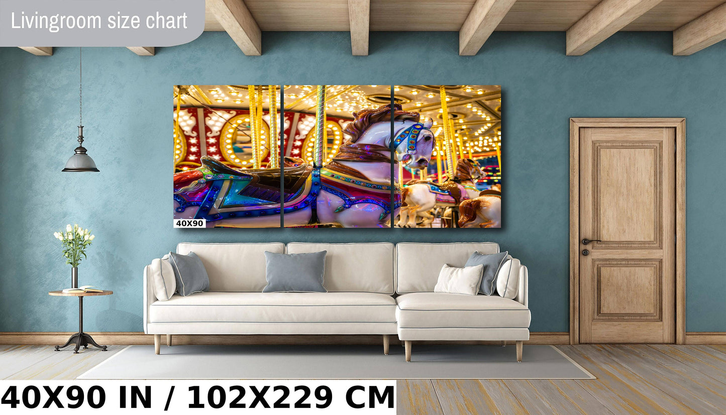 Carousel Whirls Delights: Arizona State Fair Amusement Rides Photography Wall Art