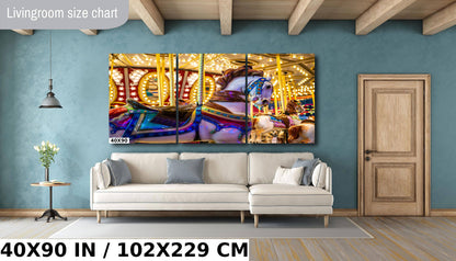 Carousel Whirls Delights: Arizona State Fair Amusement Rides Photography Wall Art