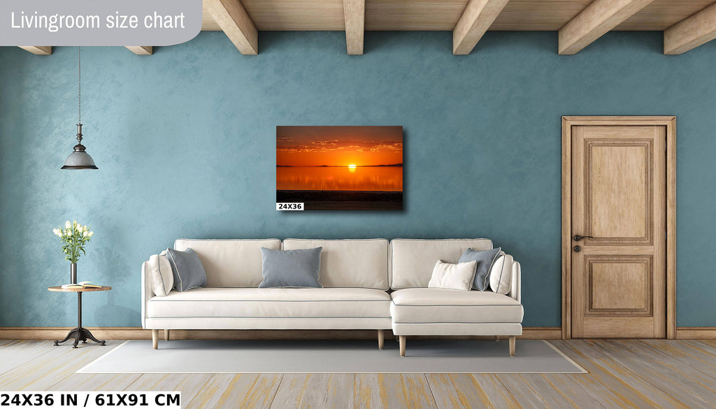 Sunset Over the Great Salt Lake: Dusk at Antelope Island State Park Photography Utah Wall Art