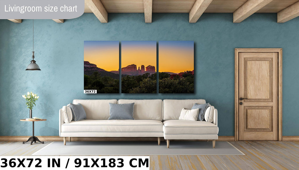 Cosmic Symmetry: Cathedral Rock Sedona Wall Art Arizona Landscape Photography