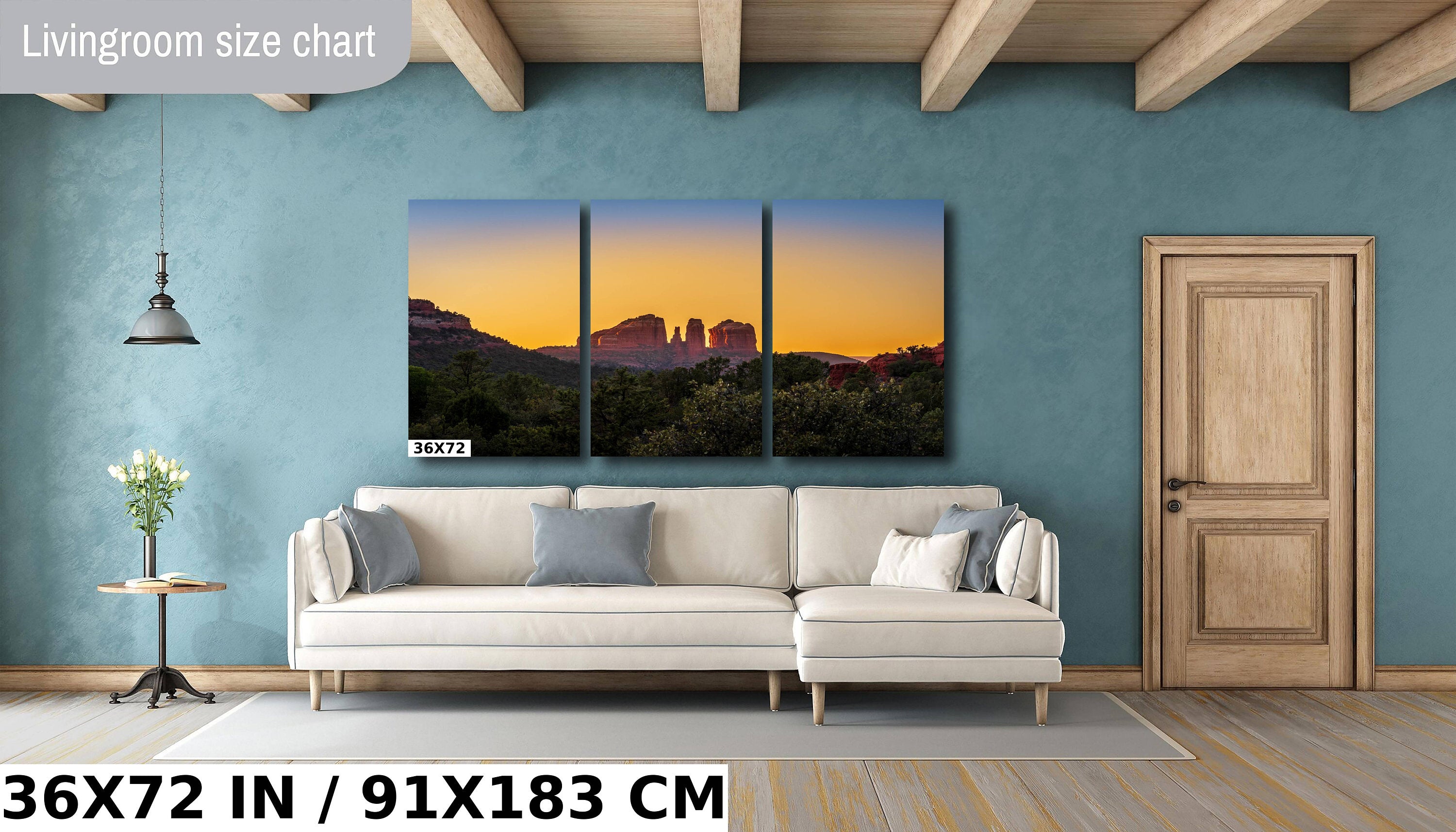 Cosmic Symmetry: Cathedral Rock Sedona Wall Art Arizona Landscape Photography