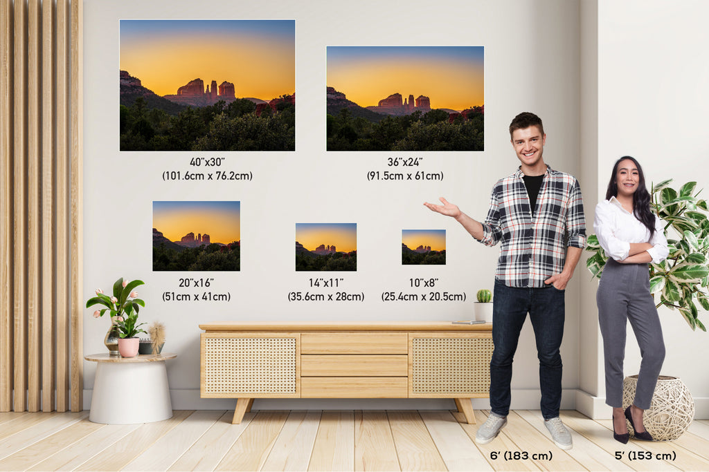 Cosmic Symmetry: Cathedral Rock Sedona Wall Art Arizona Landscape Photography
