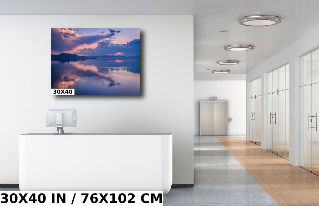 Liquid Heaven: Great Salt Lake Print Utah Landscape Sunset Wall Art