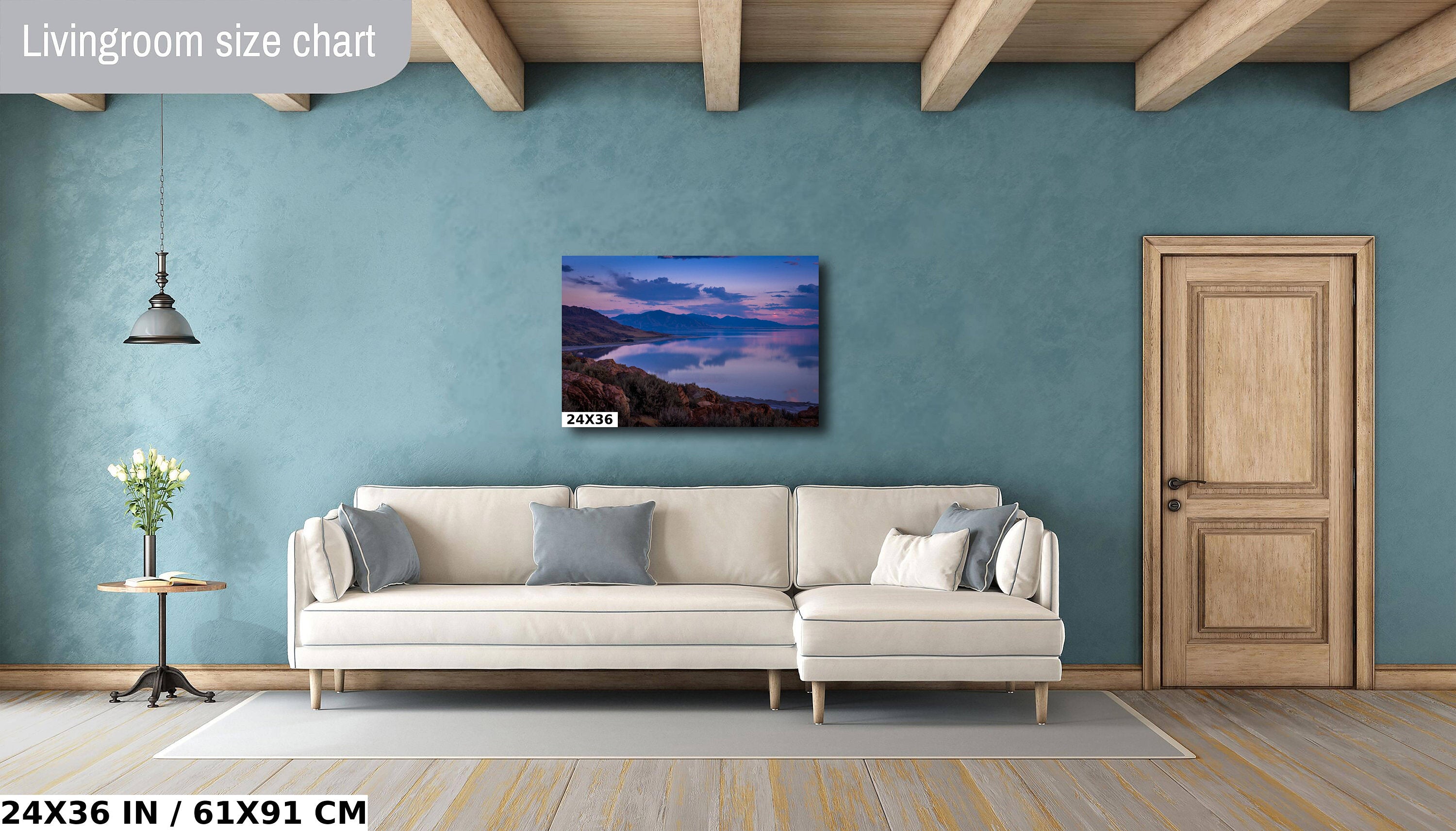 Utah's Majestic Ocean Lake: Great Salt Landscape Sunset Wall Art