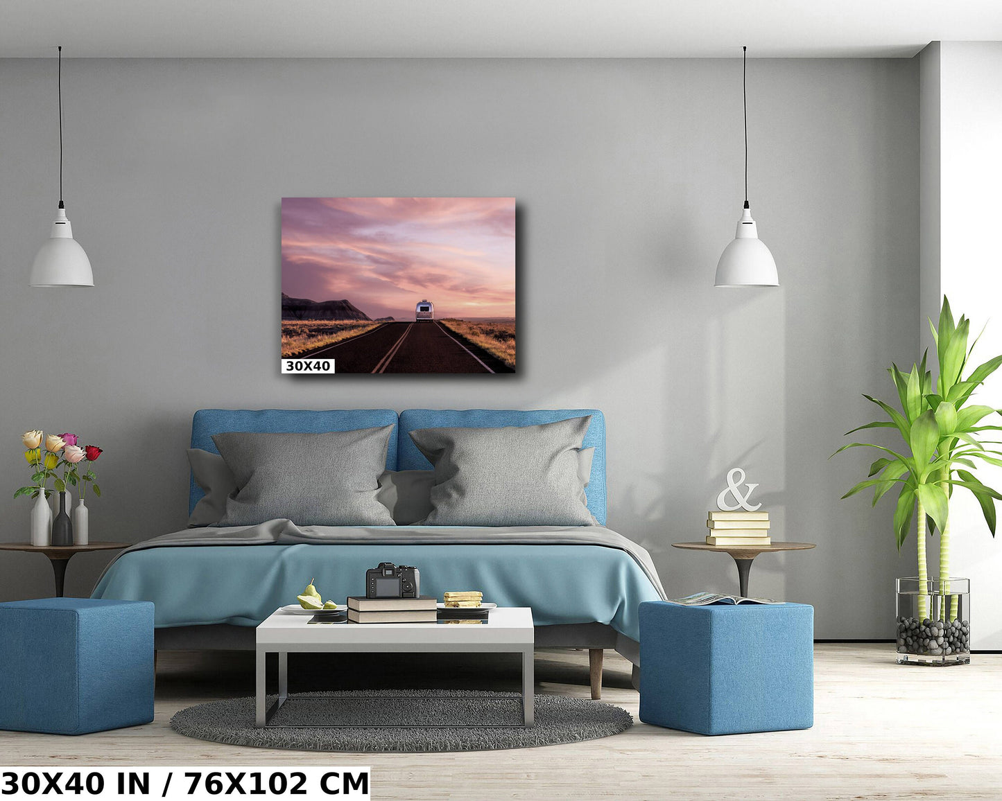 Airstream RV Desert Landscape Photography: Petrified Forest Wall Art