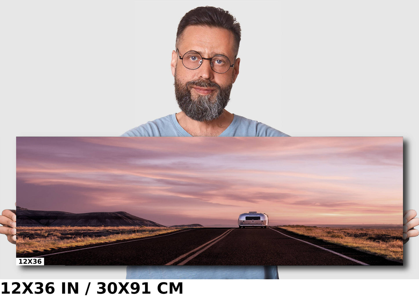 Airstream RV Desert Landscape Photography: Petrified Forest Wall Art