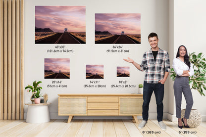 Airstream RV Desert Landscape Photography: Petrified Forest Wall Art