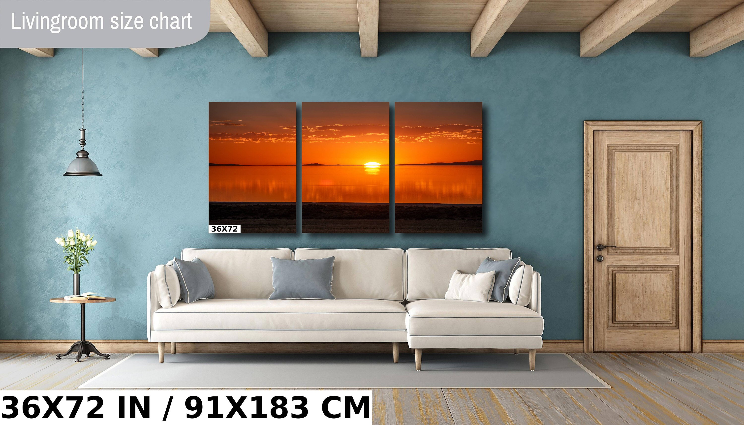 Sunset Over the Great Salt Lake: Dusk at Antelope Island State Park Photography Utah Wall Art