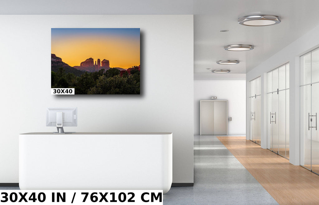 Cosmic Symmetry: Cathedral Rock Sedona Wall Art Arizona Landscape Photography