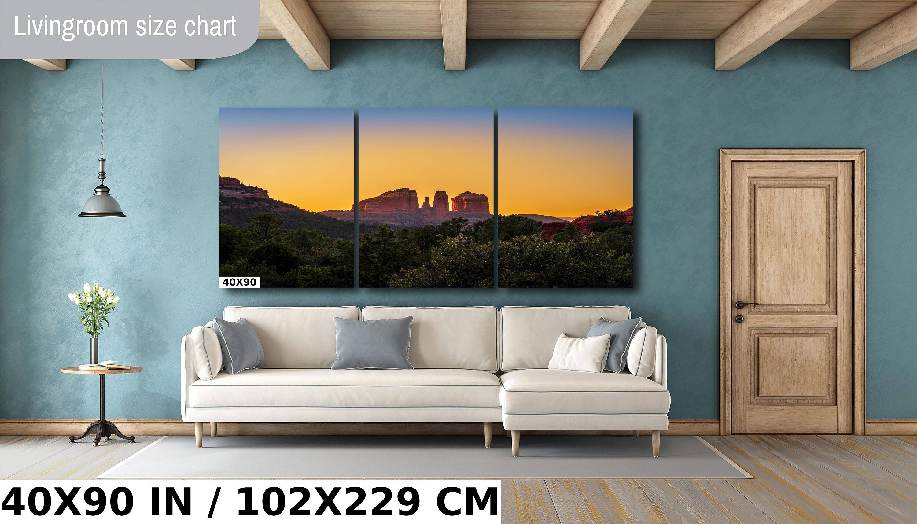 Cosmic Symmetry: Cathedral Rock Sedona Wall Art Arizona Landscape Photography