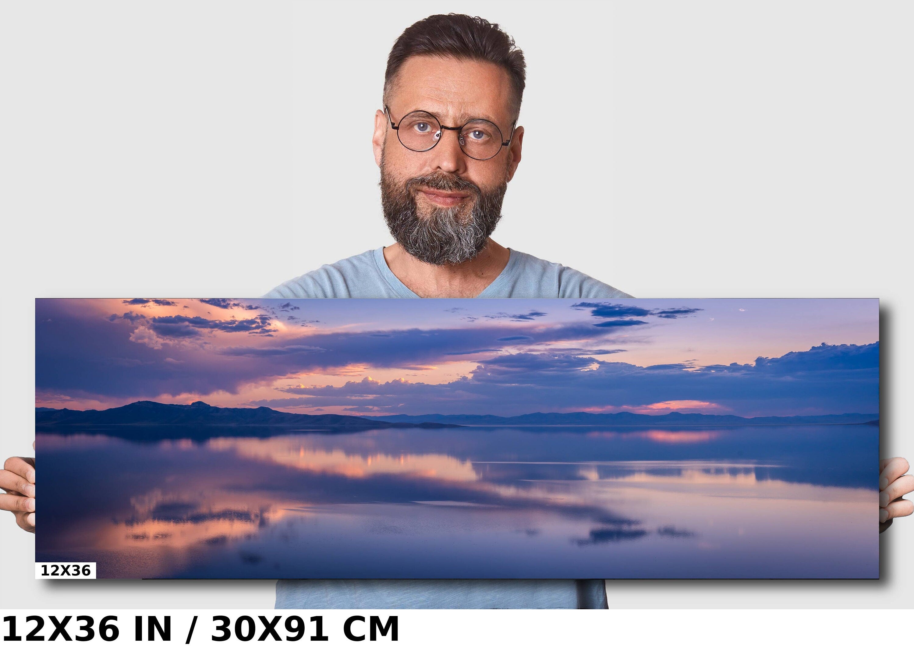 Liquid Heaven: Great Salt Lake Print Utah Landscape Sunset Wall Art