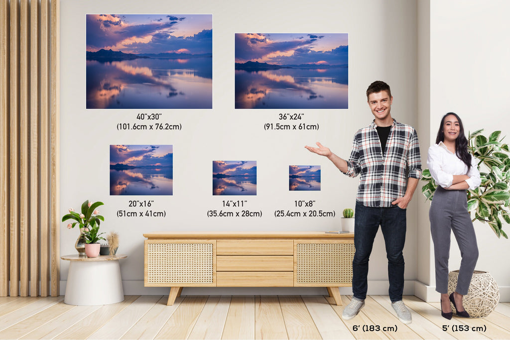 Liquid Heaven: Great Salt Lake Print Utah Landscape Sunset Wall Art