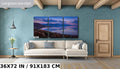 Utah's Majestic Ocean Lake: Great Salt Landscape Sunset Wall Art