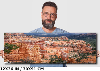 Layers of Light: Bryce Canyon National Park Utah Wall Art Metal Canvas Print Amphitheater Landscape Photography