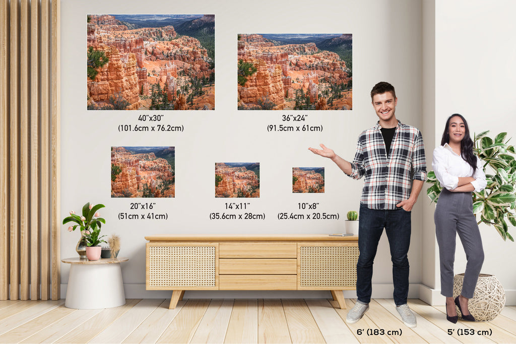 Layers of Light: Bryce Canyon National Park Utah Wall Art Metal Canvas Print Amphitheater Landscape Photography