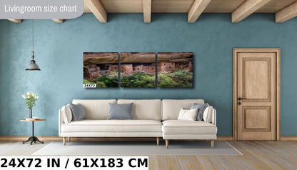 Ancient Architecture: Spruce Tree House Mesa Verde National Park Colorado Wall Art Metal Aluminum Print