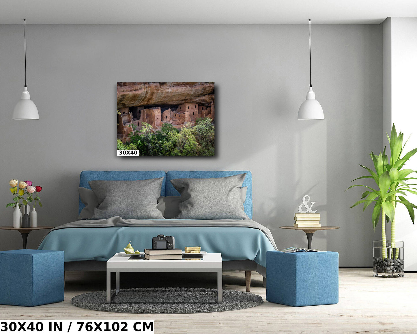 Ancient Architecture: Spruce Tree House Mesa Verde National Park Colorado Wall Art Metal Aluminum Print