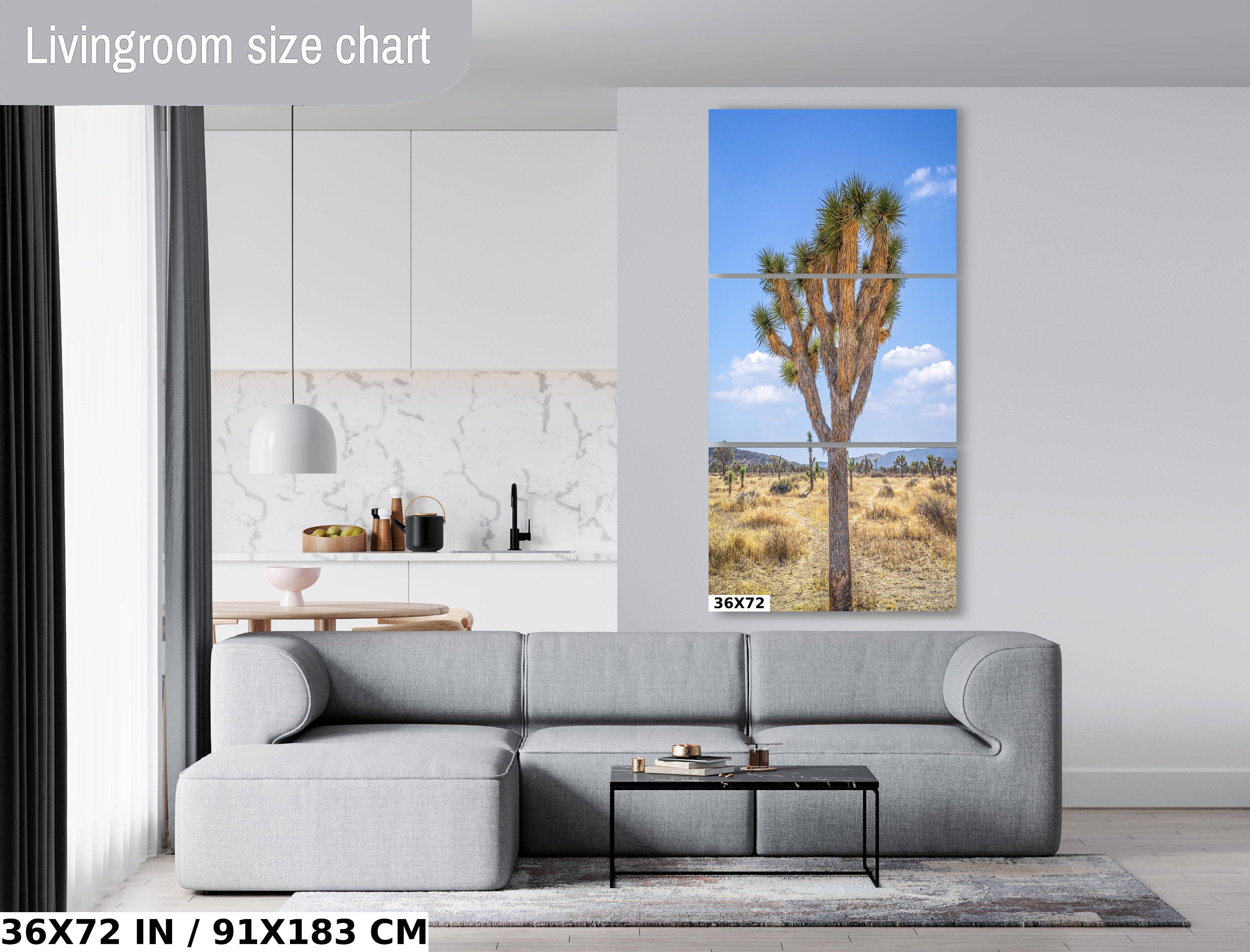 Joshua Tree National Park: Mojave Desert Landscape Wall Art Print