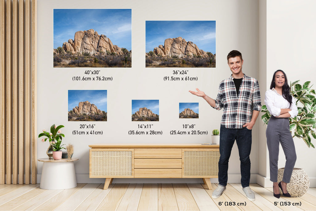 Joshua Tree Rock Formation Print: California Landscape Wall Art