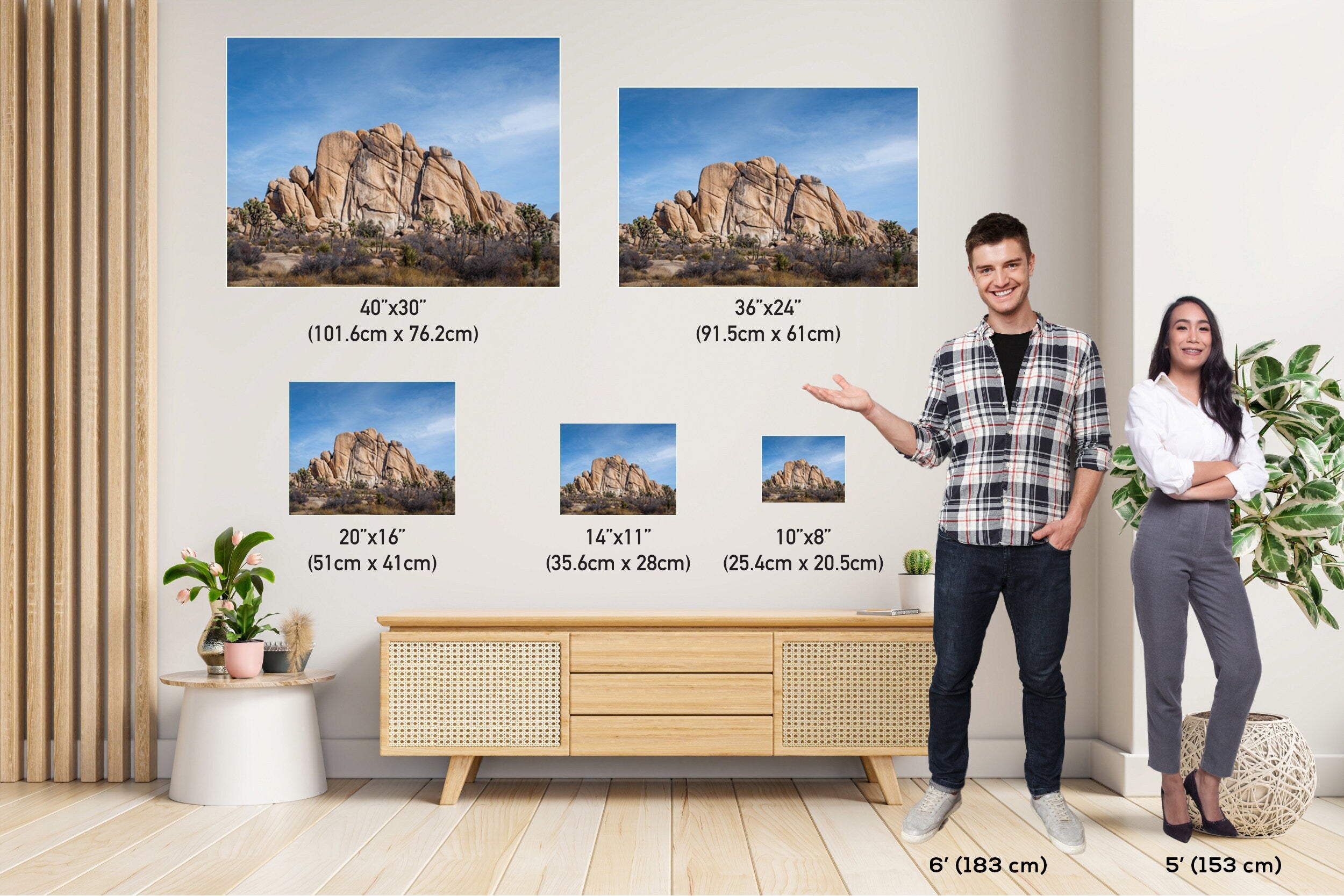 Joshua Tree Rock Formation Print: California Landscape Wall Art