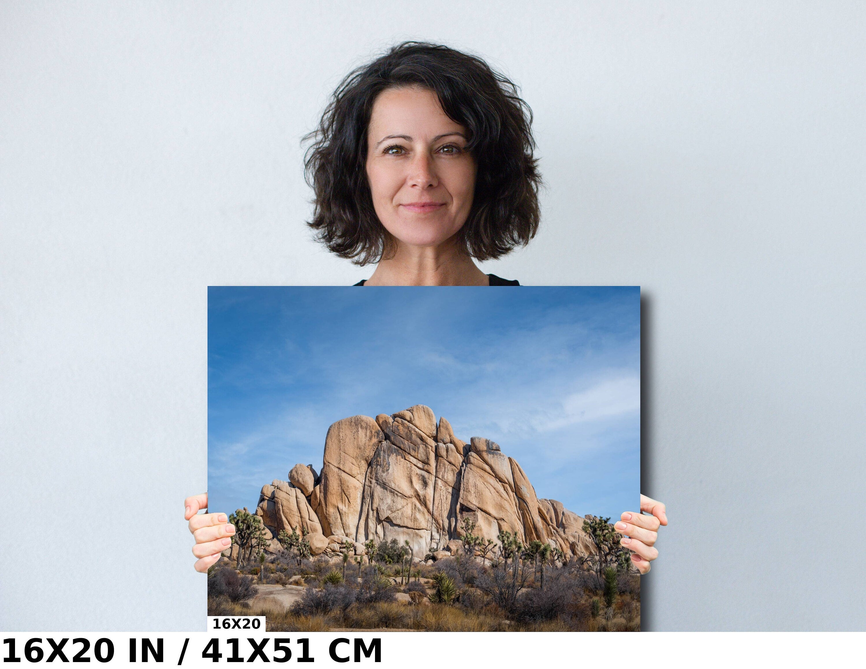 Joshua Tree Rock Formation Print: California Landscape Wall Art
