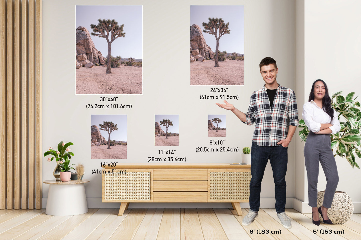 Joshua Tree Wall Art – Desert Landscape Print | California Desert Art Decor