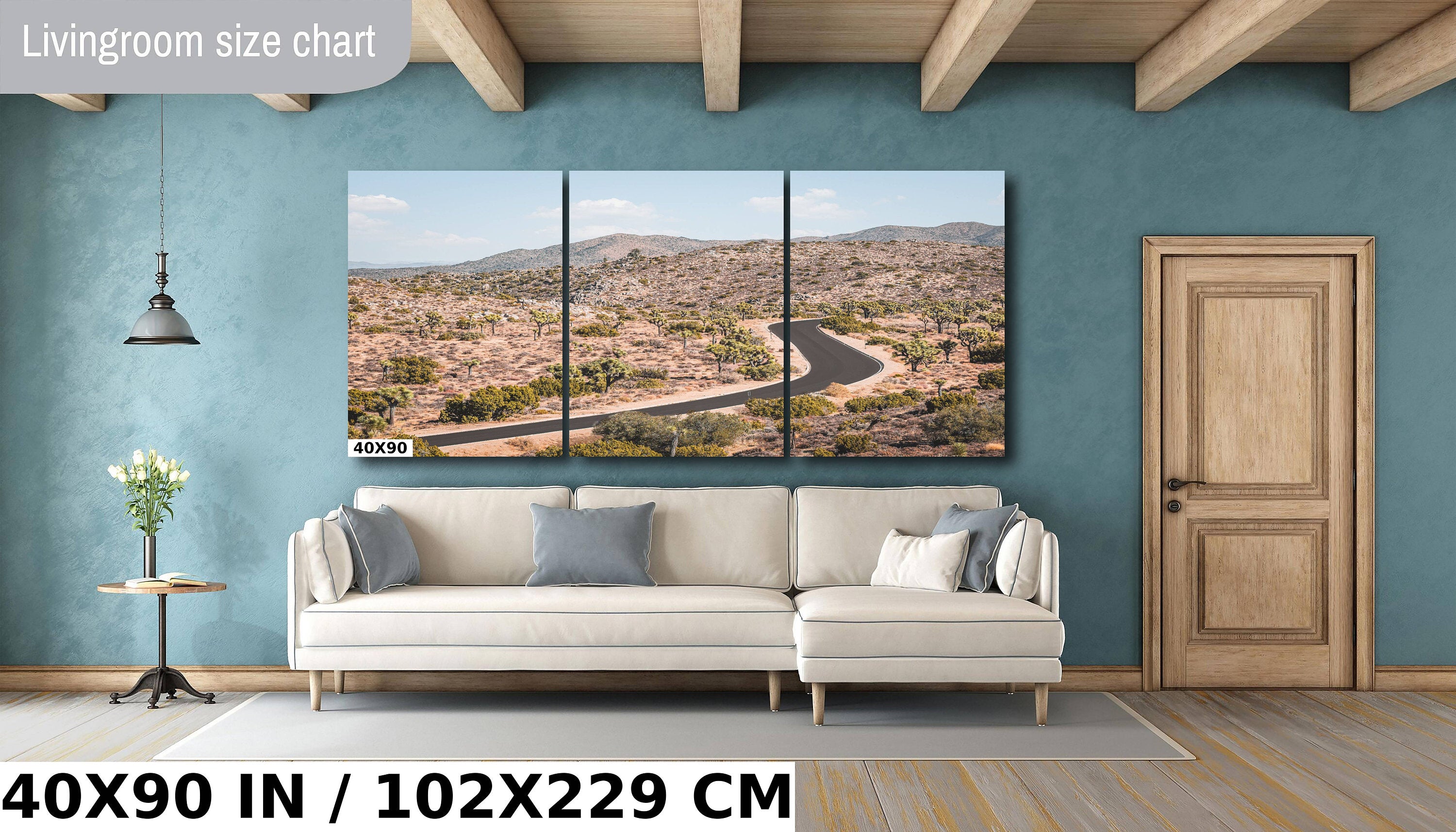 Joshua Tree Wall Art - California Desert Landscape Canvas Print | Ready To Hang