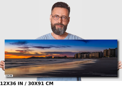 Oceanfront Oasis: Buildings by the Beach in Puerto Peñasco Wall Art Mexico Seascape Print