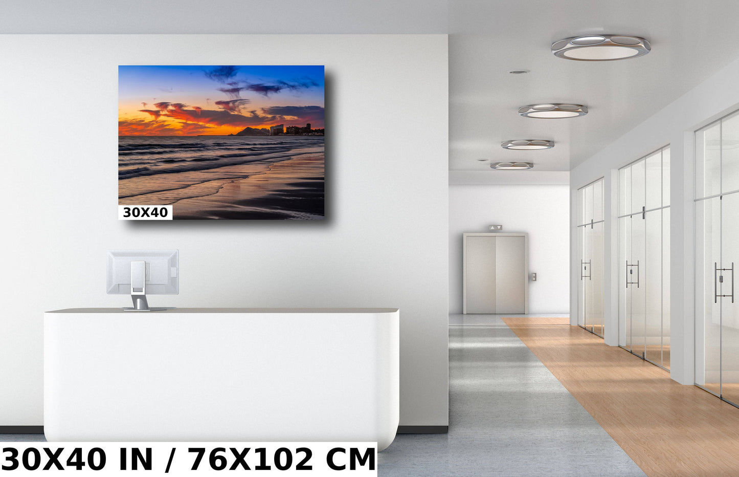 Puerto Peñasco Wall Art – Rocky Point Seascape Beach Sunset Print on Canvas