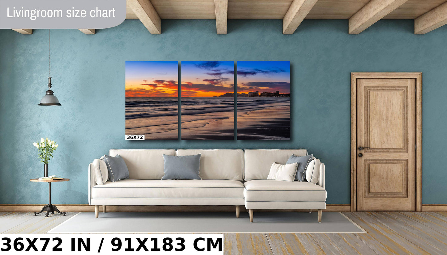 Puerto Peñasco Wall Art – Rocky Point Seascape Beach Sunset Print on Canvas