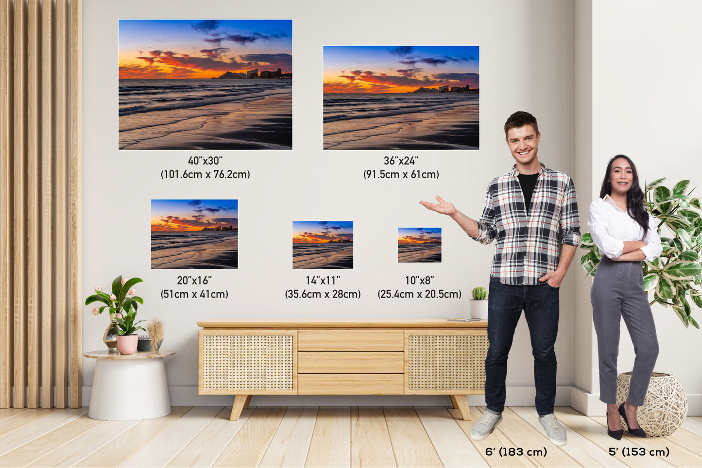 Puerto Peñasco Wall Art – Rocky Point Seascape Beach Sunset Print on Canvas
