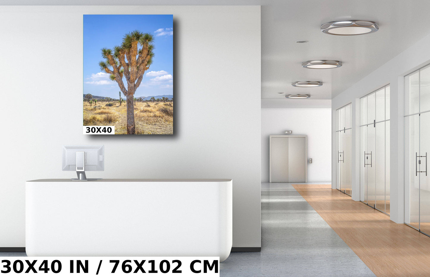 Joshua Tree Wall Art - California Desert Landscape Canvas Print | Mojave Desert Decor