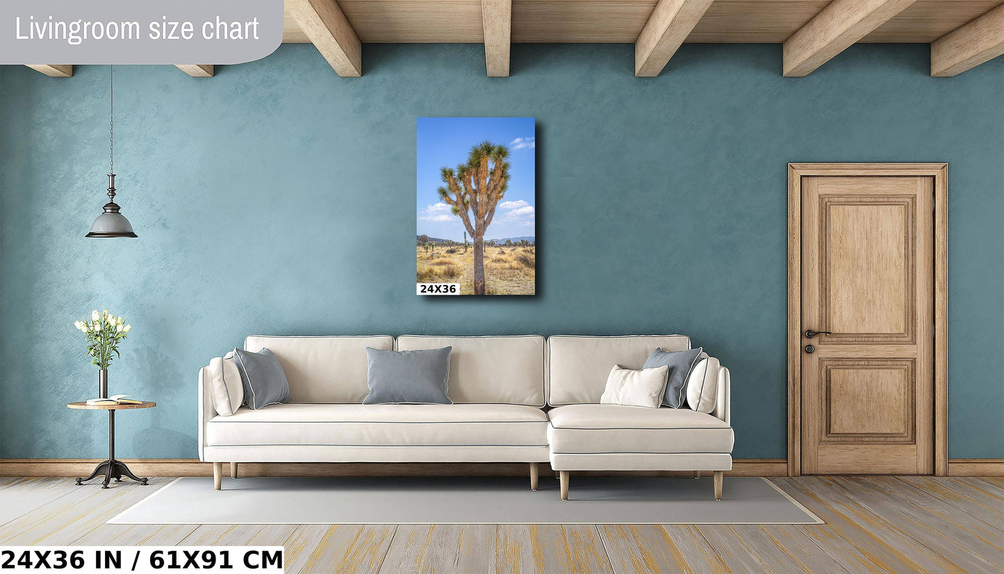 Joshua Tree Wall Art - California Desert Landscape Canvas Print | Mojave Desert Decor