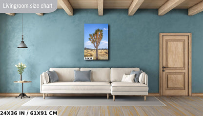 Joshua Tree Wall Art - California Desert Landscape Canvas Print | Mojave Desert Decor