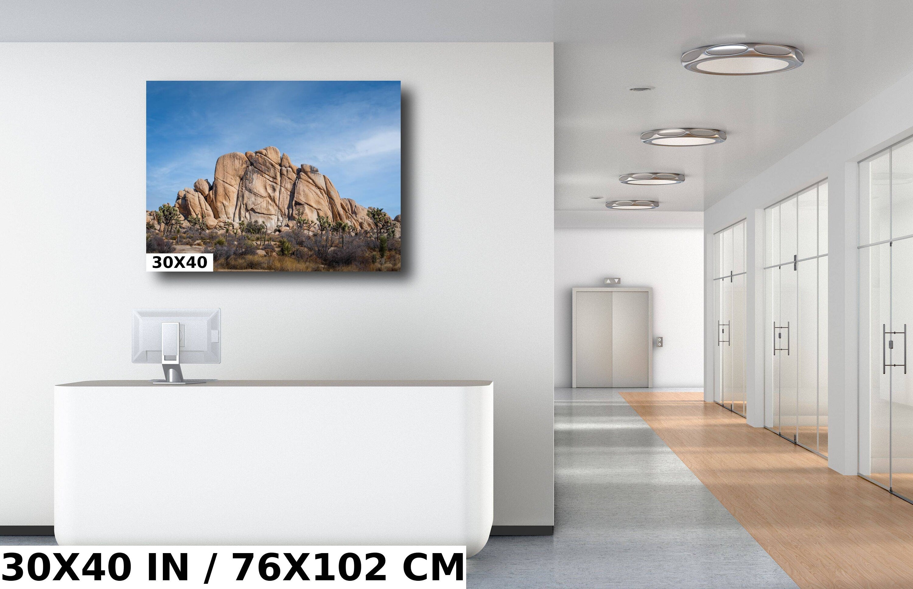 Joshua Tree Rock Formation Print: California Landscape Wall Art