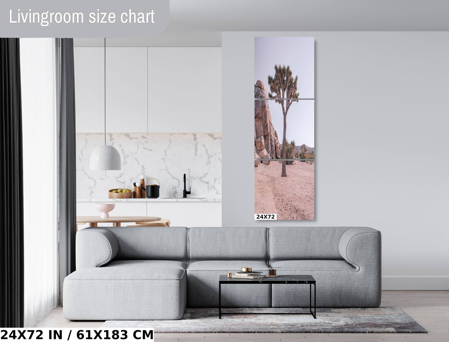 Joshua Tree Wall Art – Desert Landscape Print | California Desert Art Decor