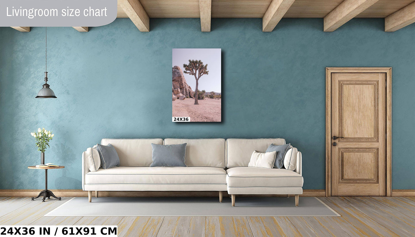 Joshua Tree Wall Art – Desert Landscape Print | California Desert Art Decor