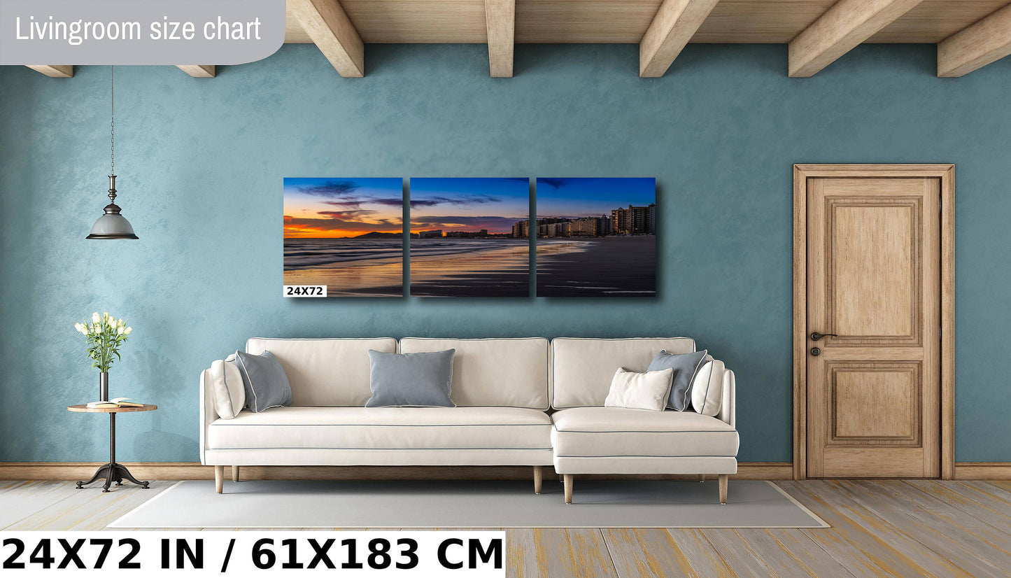 Oceanfront Oasis: Buildings by the Beach in Puerto Peñasco Wall Art Mexico Seascape Print