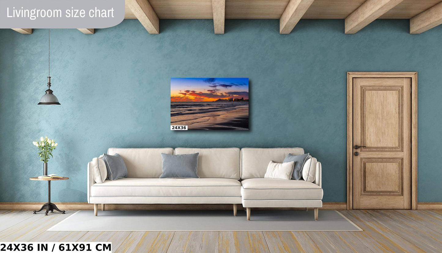 Puerto Peñasco Wall Art – Rocky Point Seascape Beach Sunset Print on Canvas